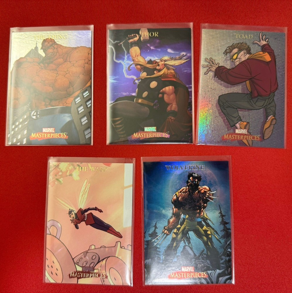 2007 MARVEL MASTERPIECES FOIL PARALLEL SET (1-90) NM CONDITION.