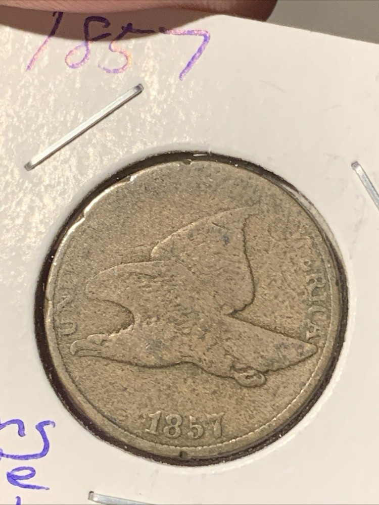 1857 Flying Eagle Cent - Scarce  Semi-key  Better Date