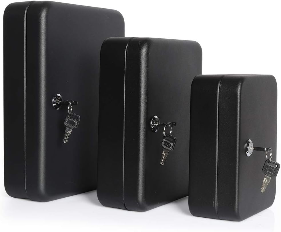 Key Cabinet Wall Mount Key Lock Box with Key Management Locking Key Organizer