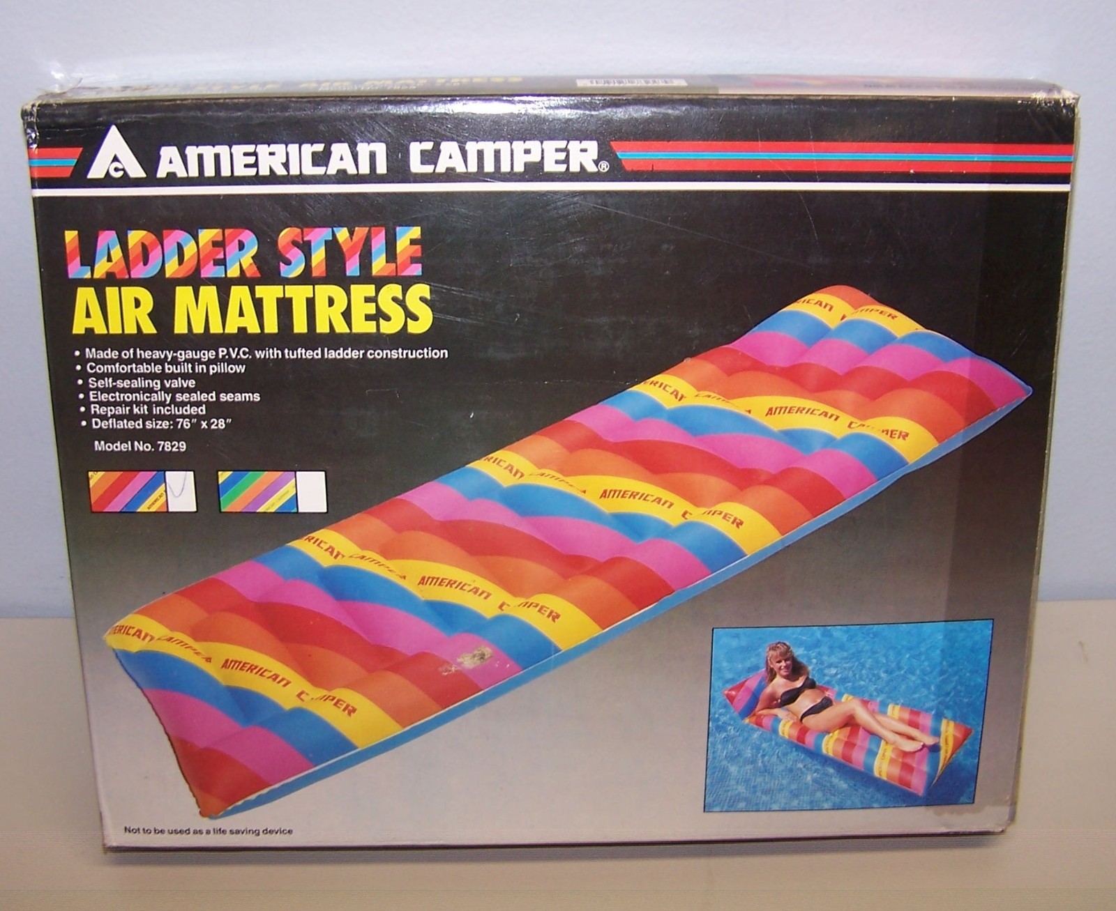 NEW Vintage American Camper Ladder Style Air Mattress - 76" x 28"