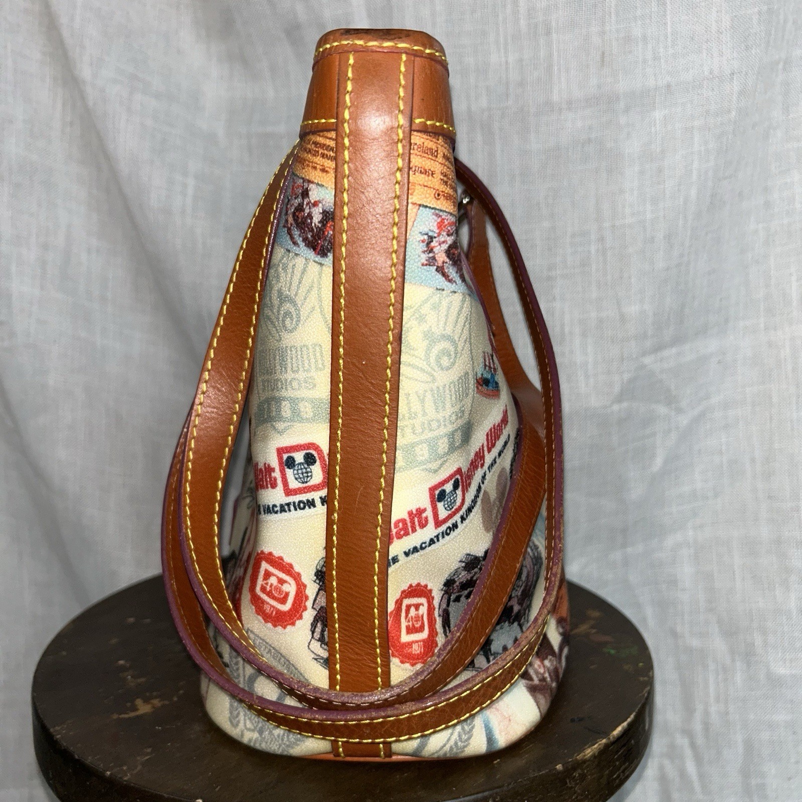 Dooney & Bourke Walt Disney World Anniversary Bucket Shoulder Bag MO293639 Used