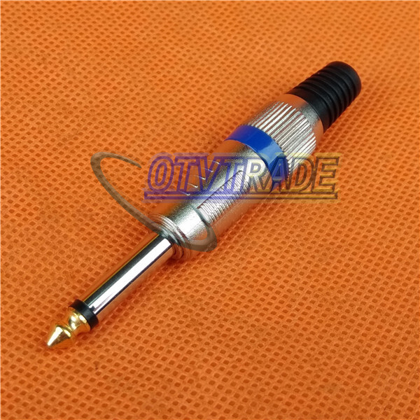 ONE 1/4" 6.35mm MicrophPatch Snake Cable TS Male Plug Connector NEW