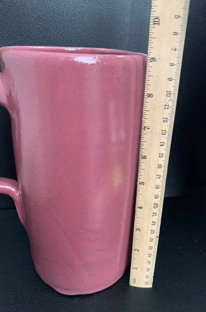 Stoneware Pottery Mauve Large Pitcher 2 qt