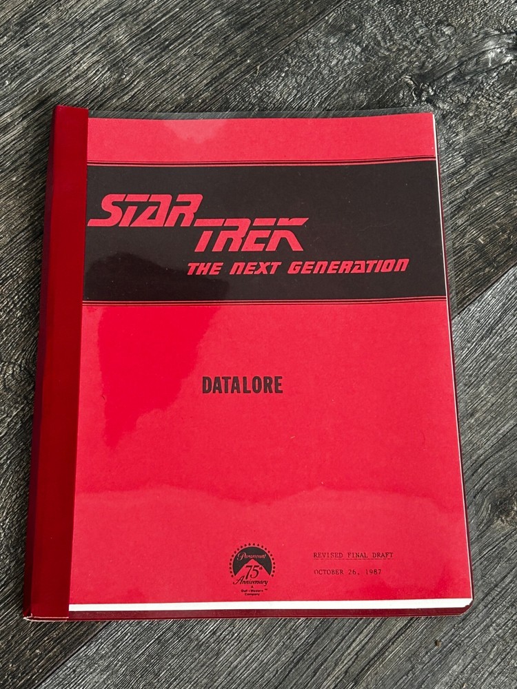 STAR TREK Script The Next Generation Datalore Revised Final Draft Oct 26 1987