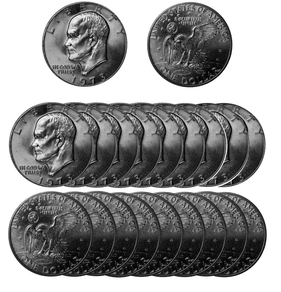 1973 -P BU Roll Eisenhower Ike Dollar (20 pcs)