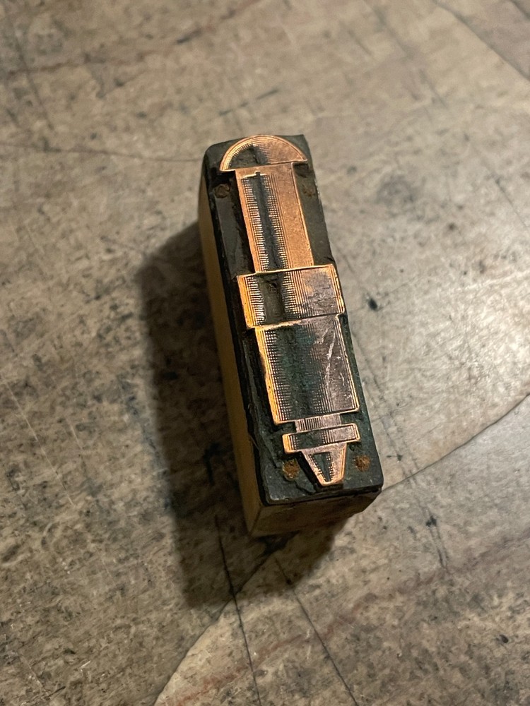 Printing Letterpress Printers Block Antique Copper Hardware Fitting Tool (765)