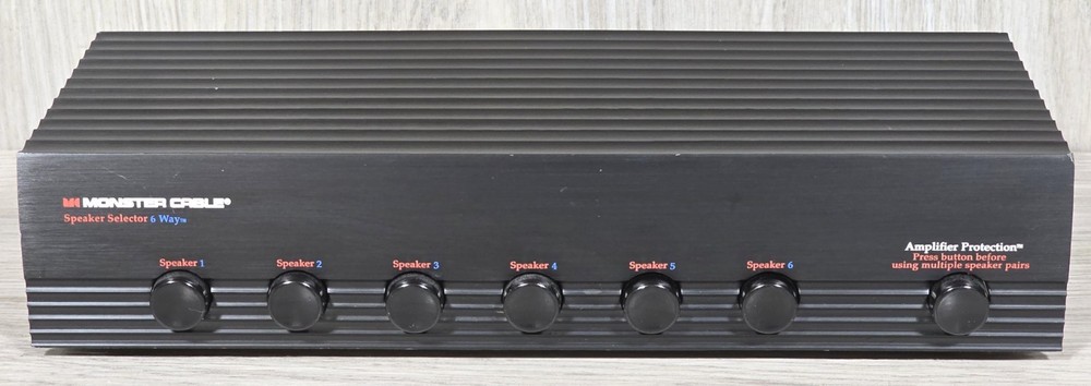 Monster Cable SS6 6 Ways Speaker Selector Switch w/ Amp Protection