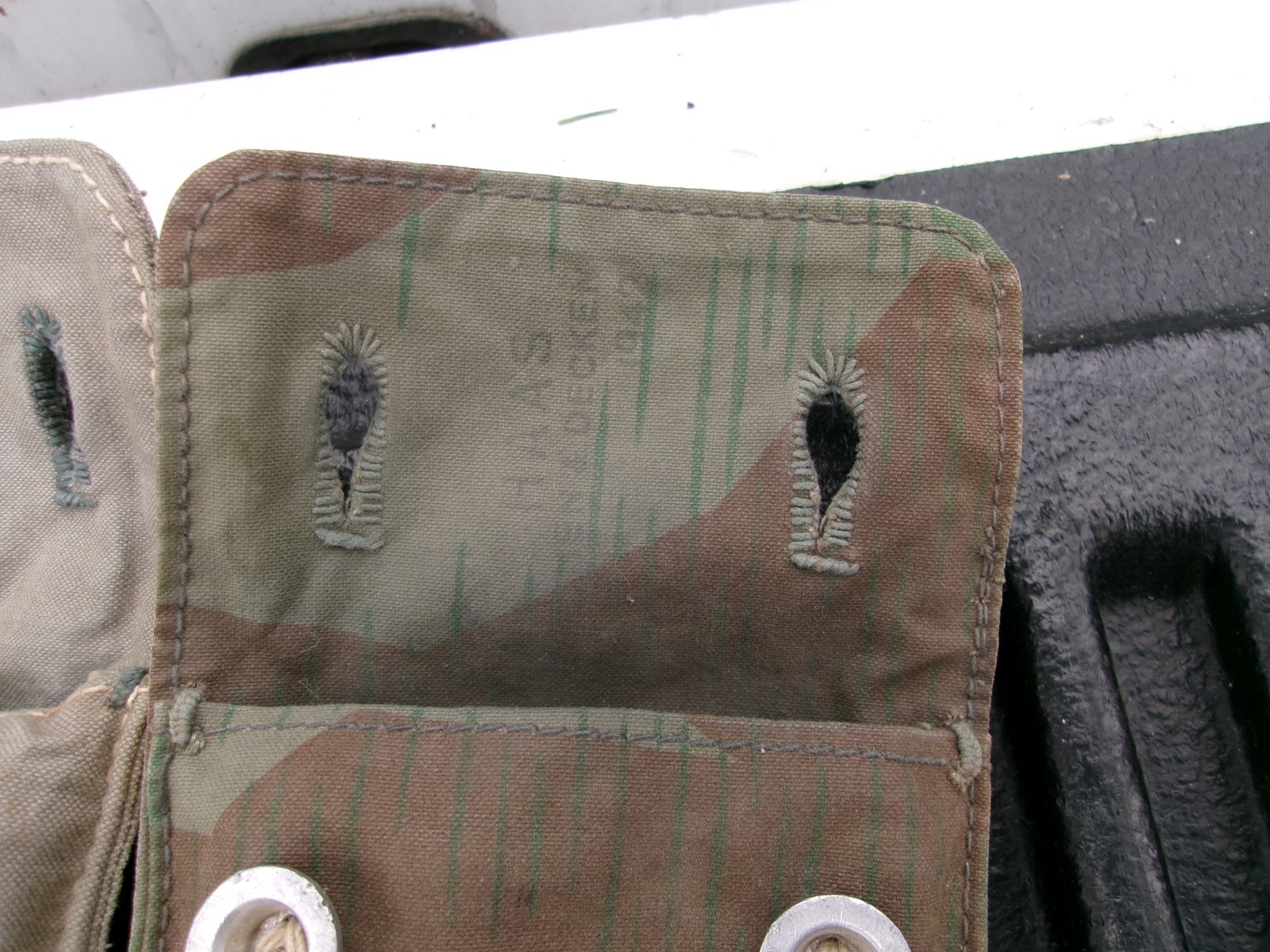 WW2 Swiss M31 Splittertarnmuster Tent - 2 Halves, Poles and Stakes