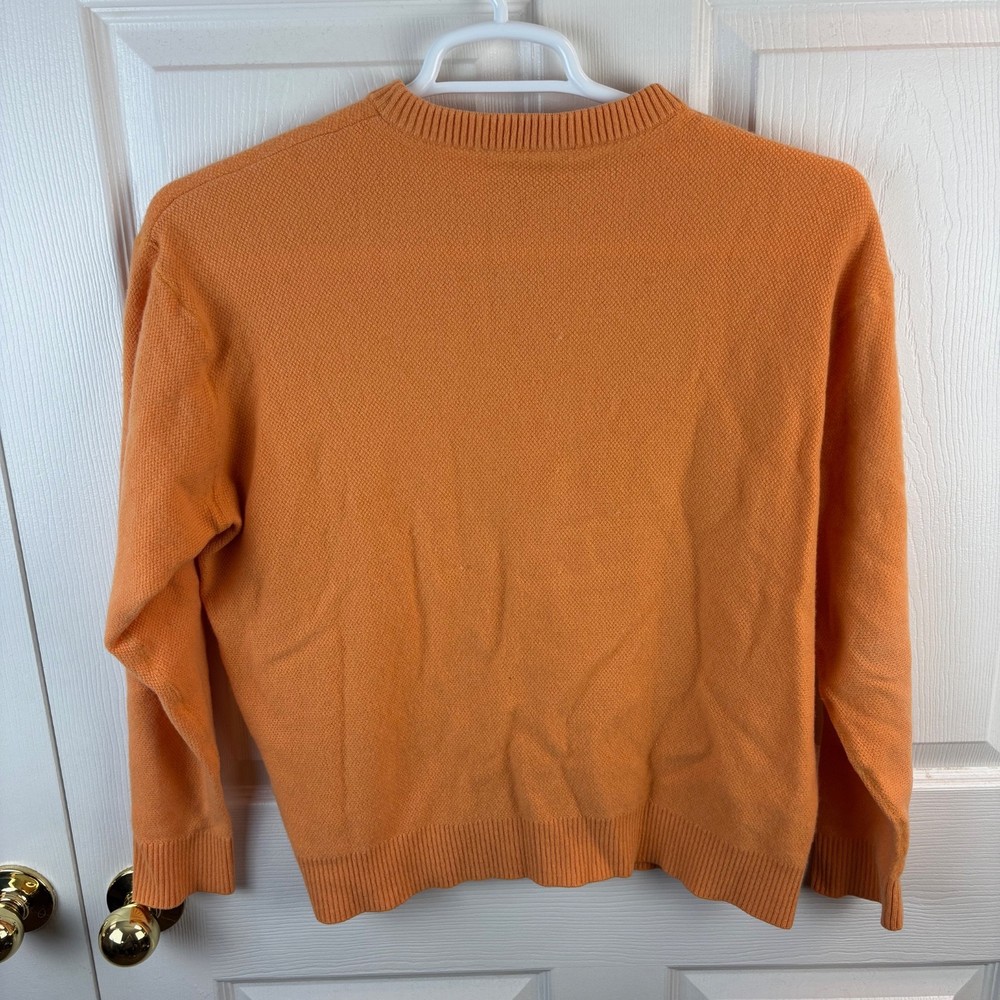 Lacoste Devanlay Cashmere Pullover Orange Sweater Size 6/Size XL Men's
