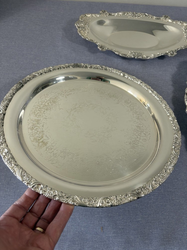 Silverplate Trays Wilcox, Lunt & Wallace