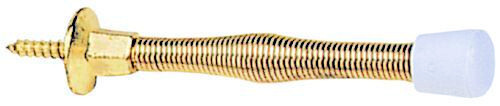 (5 Pack) Spring Door Stop - Bright Brass CO-HHB5027BB