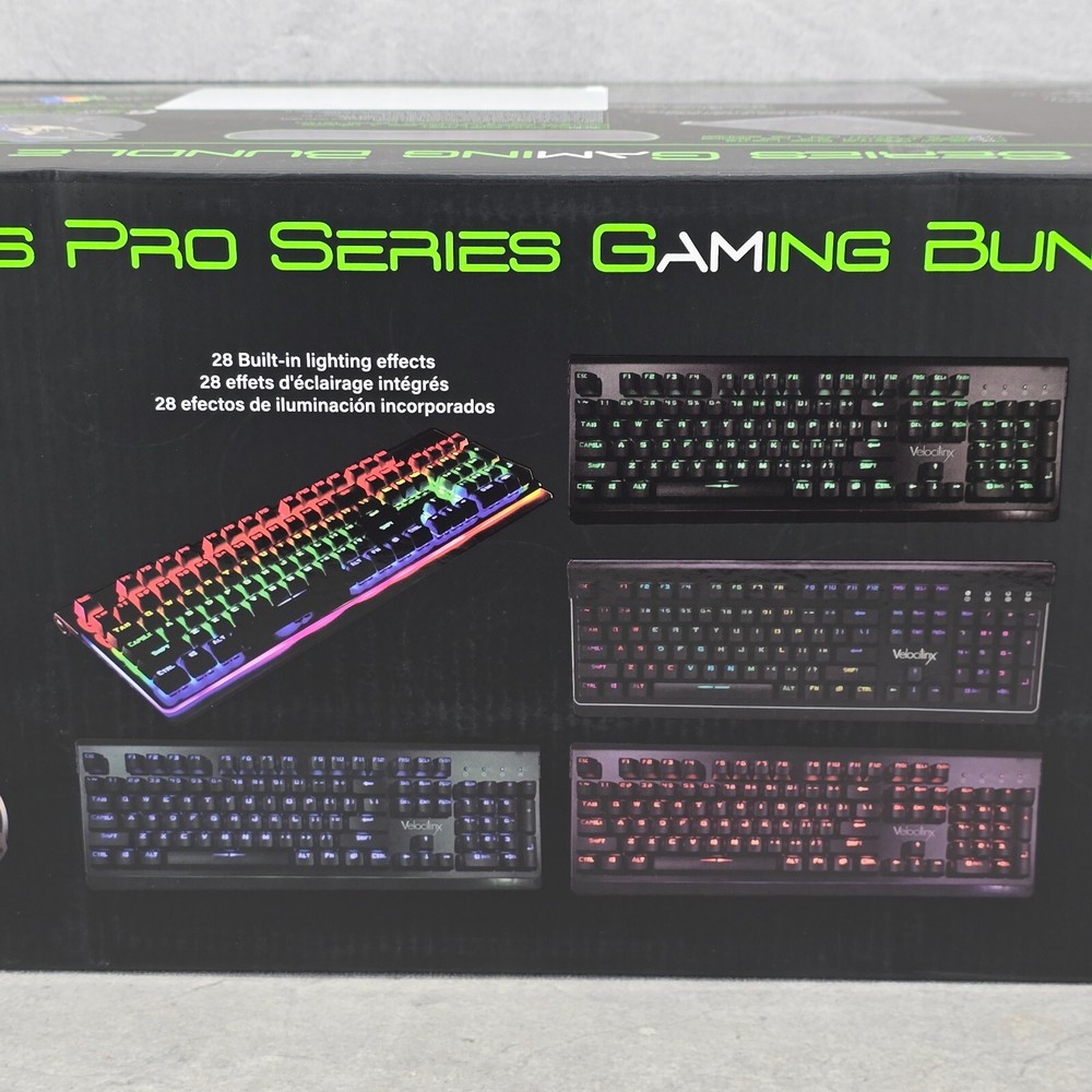 New Velocilinx Brennus Pro Series Gaming Bundle Keyboard Mouse Headset
