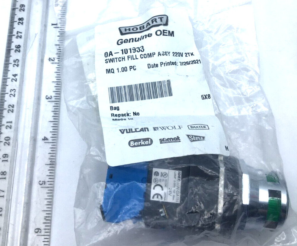 Stero Dishwasher Switch Fill Comp Assembly 220V, 2TK, A10-1933 New