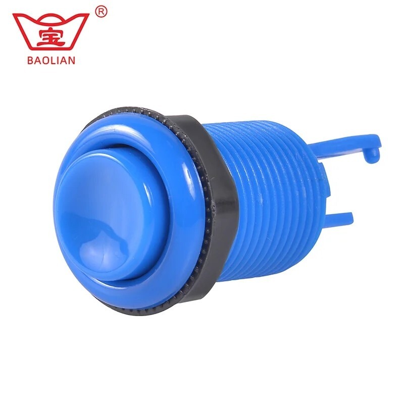8X Baolian 28 mm American Style Push Button Arcade Button Kit Microswitch
