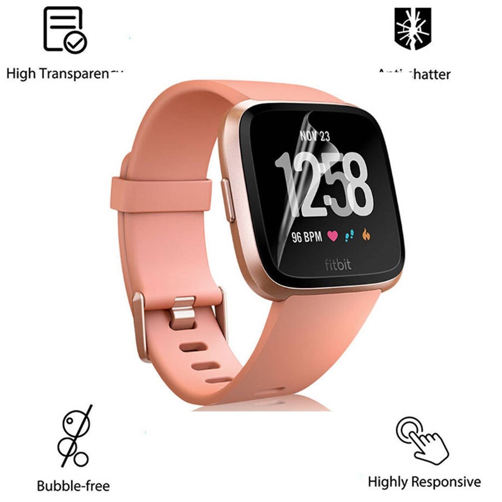 INKUZE Clear Screen Protector Guard Shield Armor Saver Film For Fitbit Versa