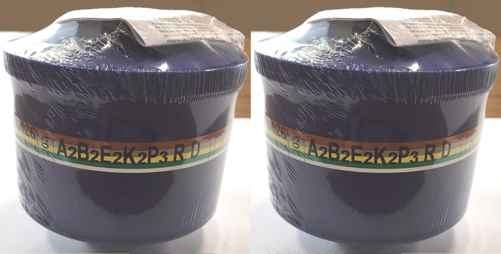 NBC Gas Mask Filters 40mm NATO fits Israeli Mask BRAND NEW, EXP: 2028+ 2-PAK