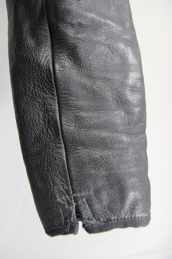 CLASSIC BELSTAFF BLACK LEATHER BIKER JACKET SIZE 10
