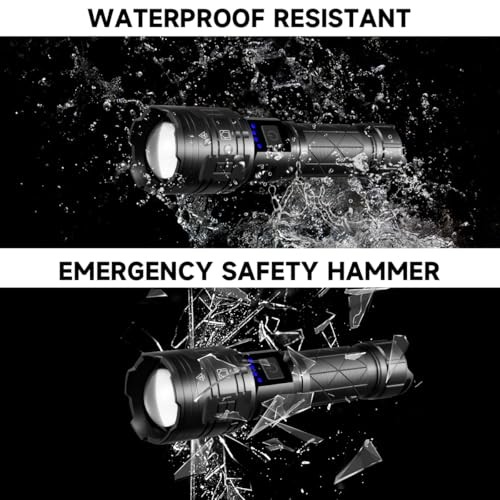 Rechargeable Flashlights High Lumens, Powerful Tactical Flashlights, 5 1Pack