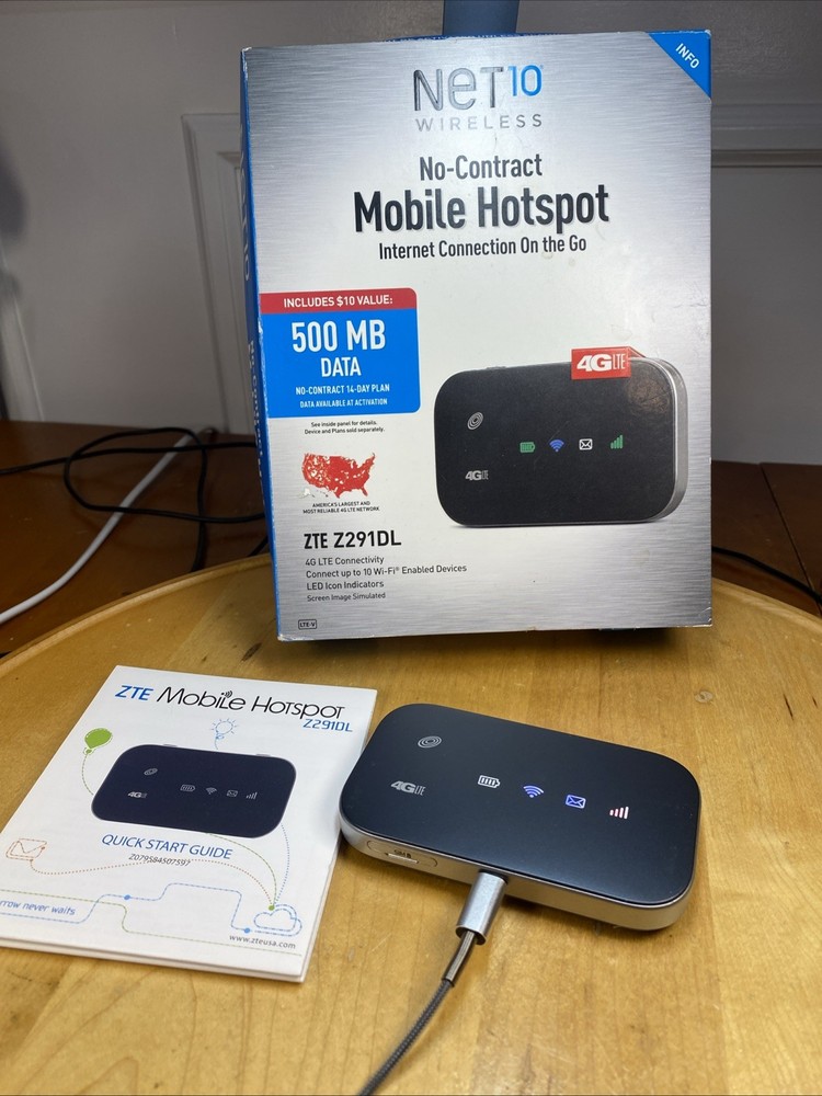 New Net10 Wireless No Contract Mobile Hotspot 4G LTE Preowned