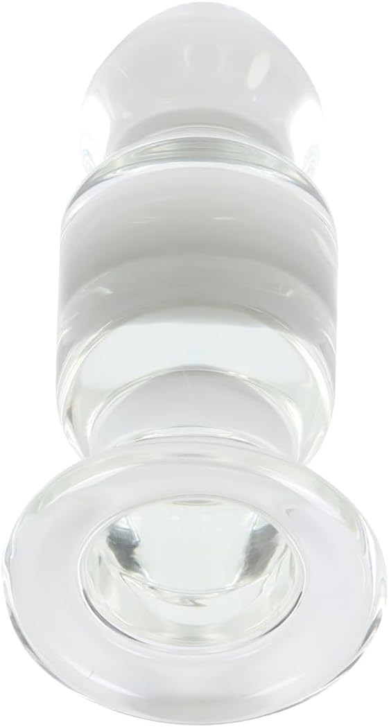 6.7" Large Glass Anal Plug Trainer Big Crystal Butt Plug Stimulator for Advanced