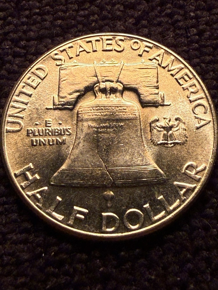 1952 50c Franklin Silver Half Dollar Uncirculated Nice Bell Lines MS