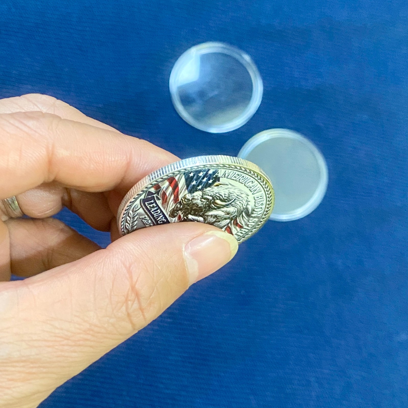 American Bison Spirit Challenge Coin USA 250th Anniversary Souvenir Coin