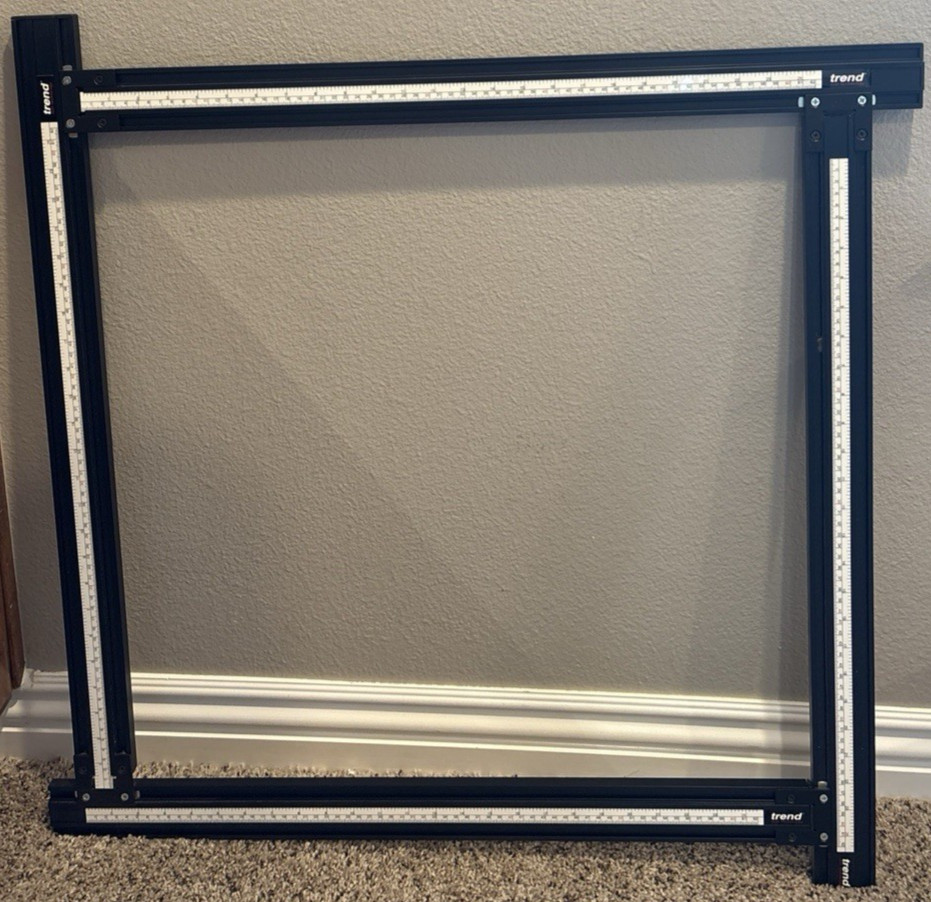 Wood Routing Jig Frame & Guide System Creating Square Rectangular Cutting Boards