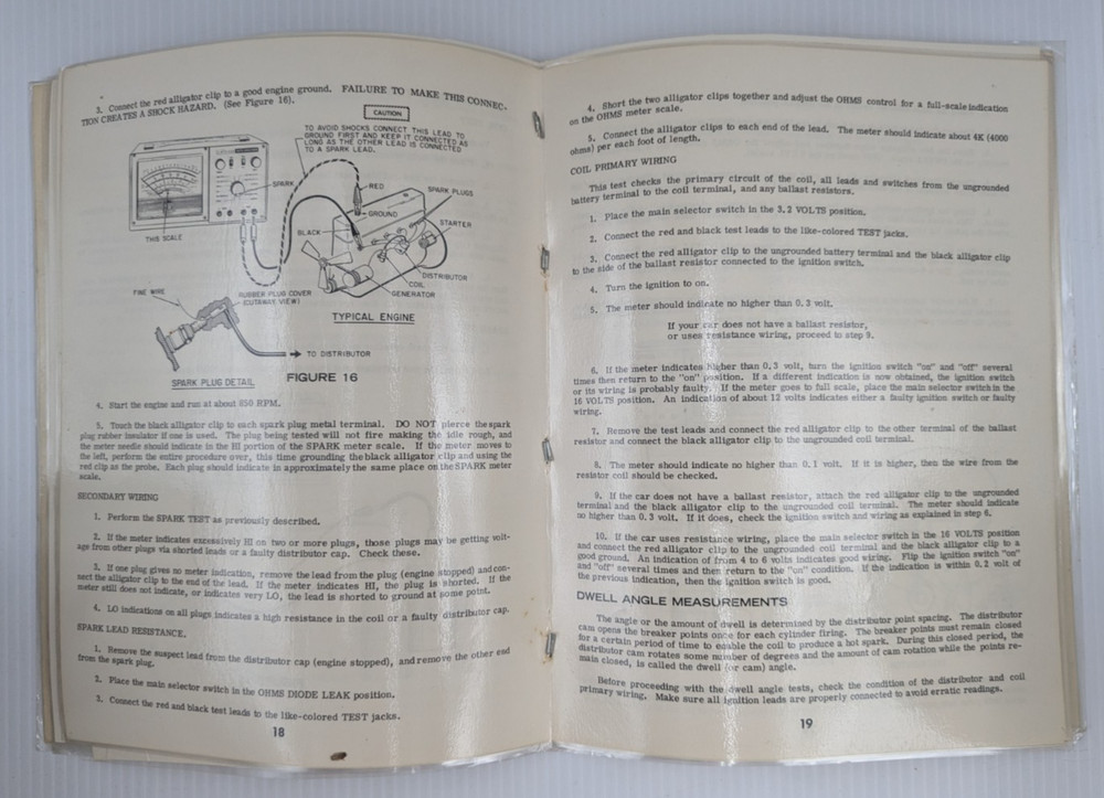 EICO Model 888 Auto Analyzer Engine Analyzer Meter Manual Untested As Is