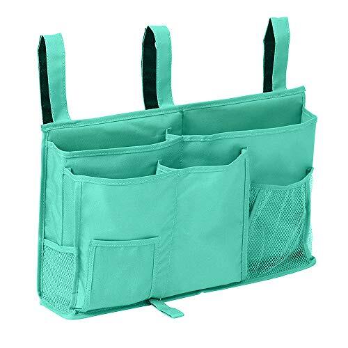 Bedside Storage Caddy, Bunk Bed Organizer Bed Storage Pocket Large Green