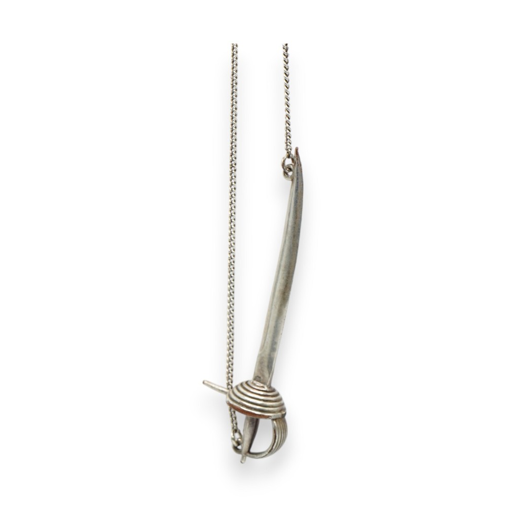 Disney Sword Necklace 2007 Silver
