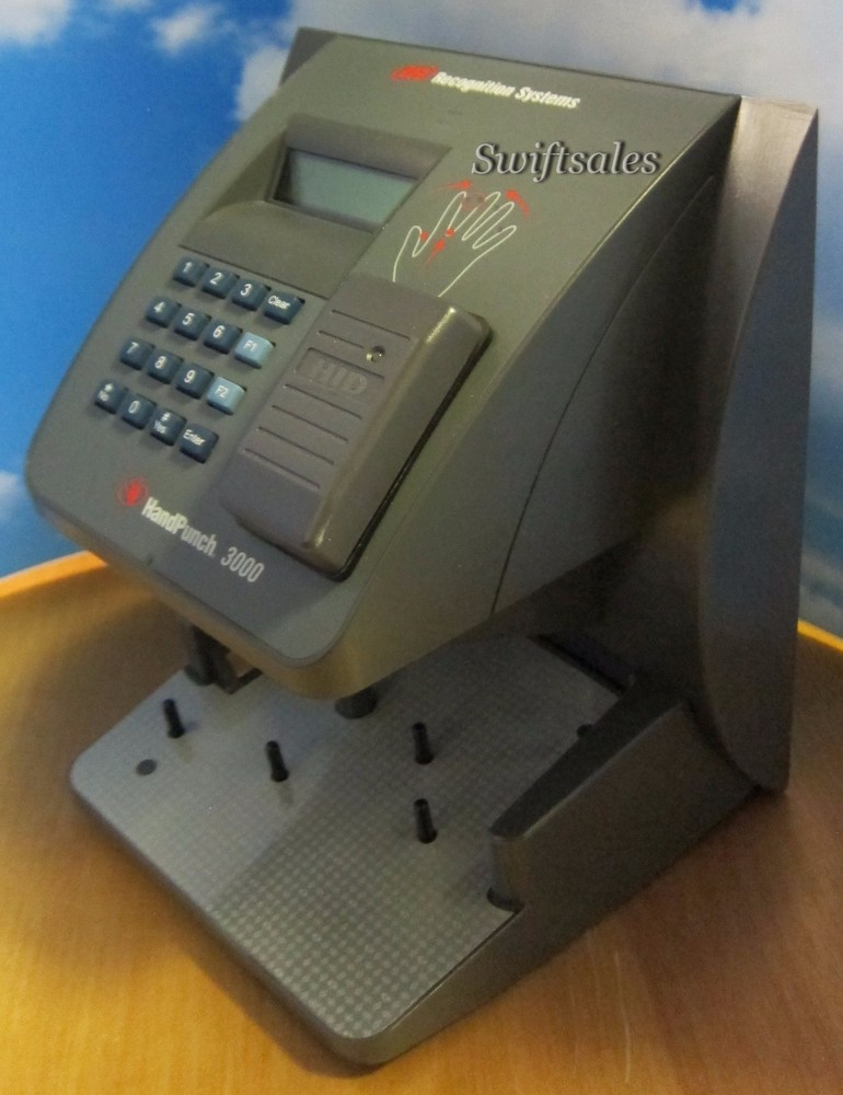 IR Recognition Systems Biometric Handpunch HP-3000E Ethernet & Prox - Working