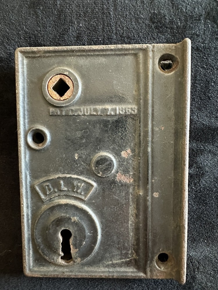 Antique Iron 1863 Door Lock
