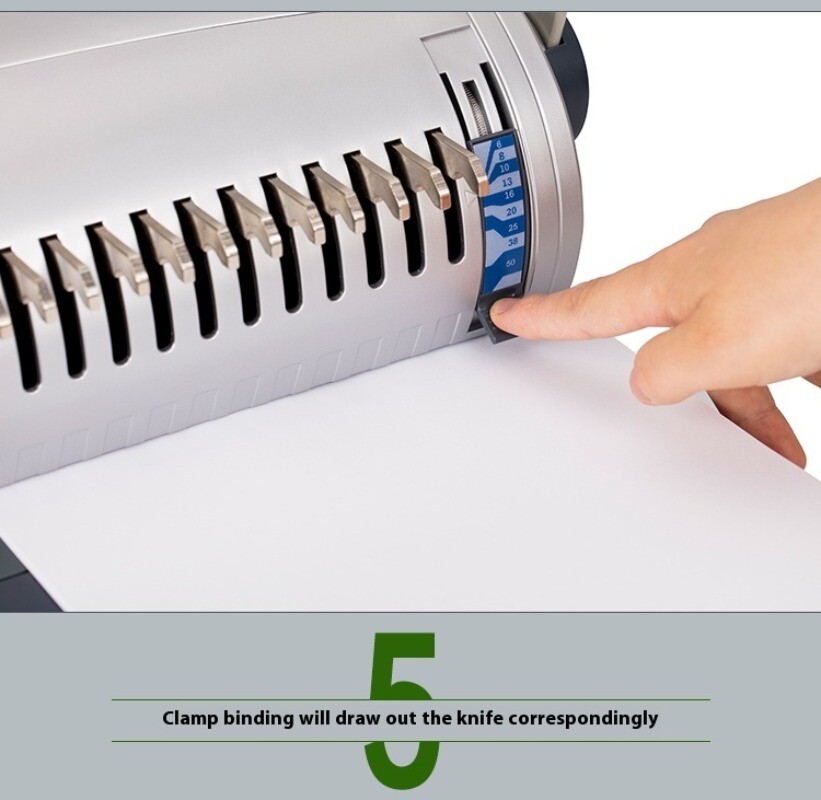 Apron Text Binding Machine S100 Comb Binding Machine Office 21-hole Punch