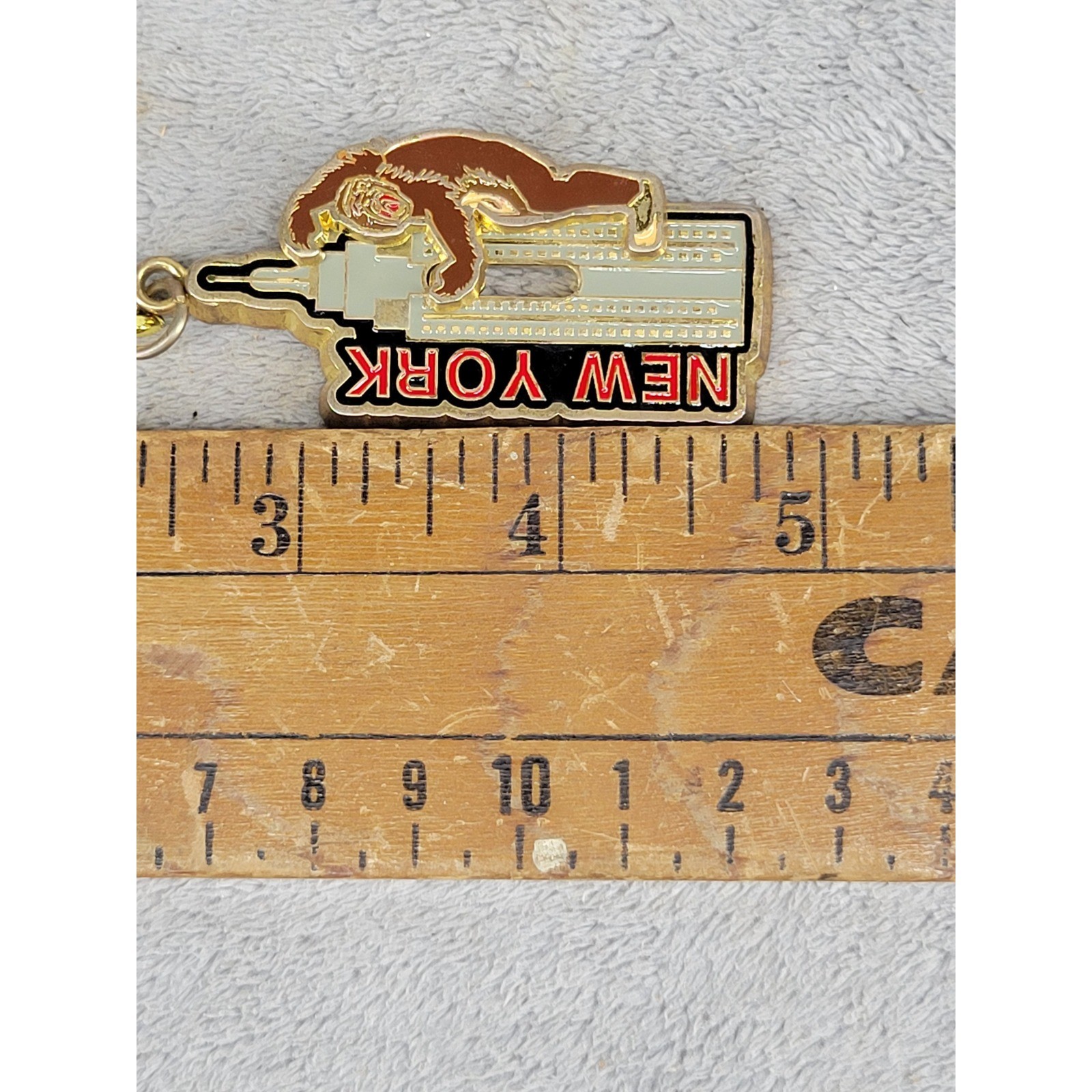 Vintage King Kong New York City Empire State Building Moving Keychain PCF KTE-NY