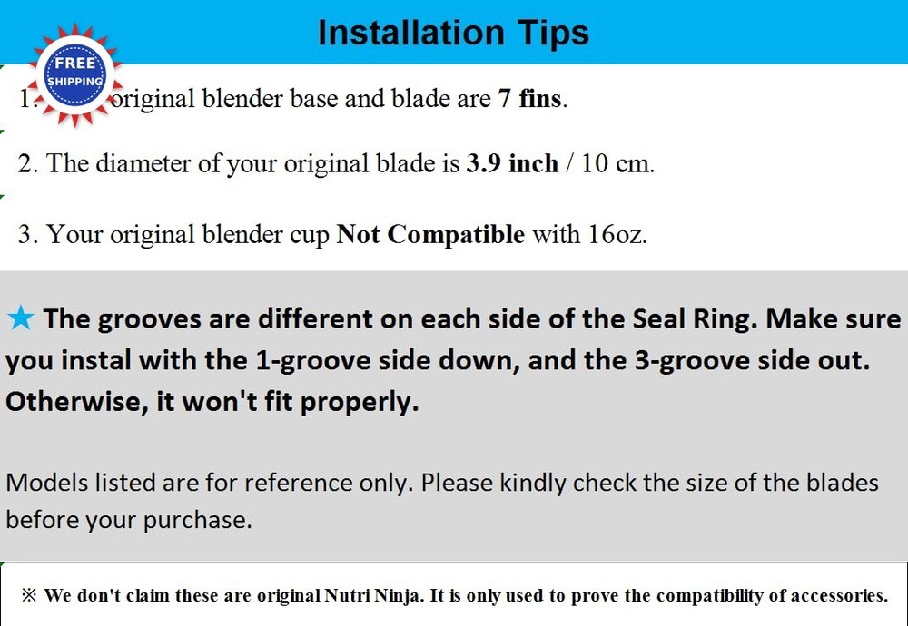 3 Pack Rubber Gaskets Replacement Seal White Ring for Nutri Ninja Blender Auto