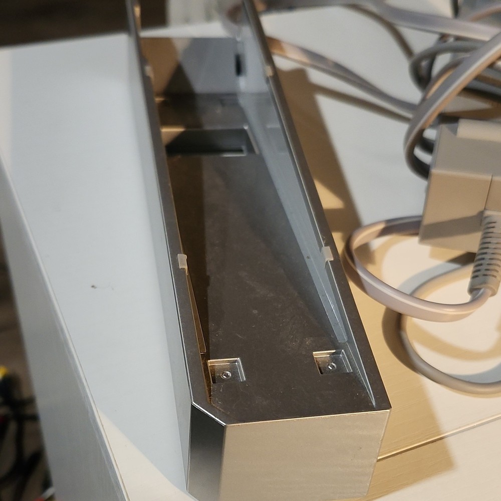 Gray Wired Video Game Sensor Bar with Power Adapter and Stand