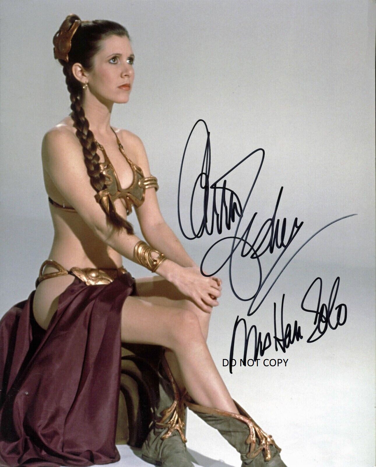 CARRIE FISHER - STAR WARS Autographed Signed 8x10 Reprint Photo #1 !!