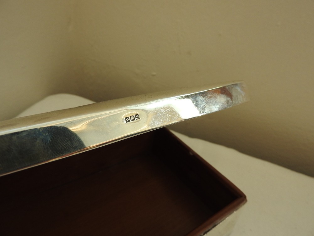 WW2 Military Silver Cigarette Box Presented From 22 Station Officers Mess (4977)