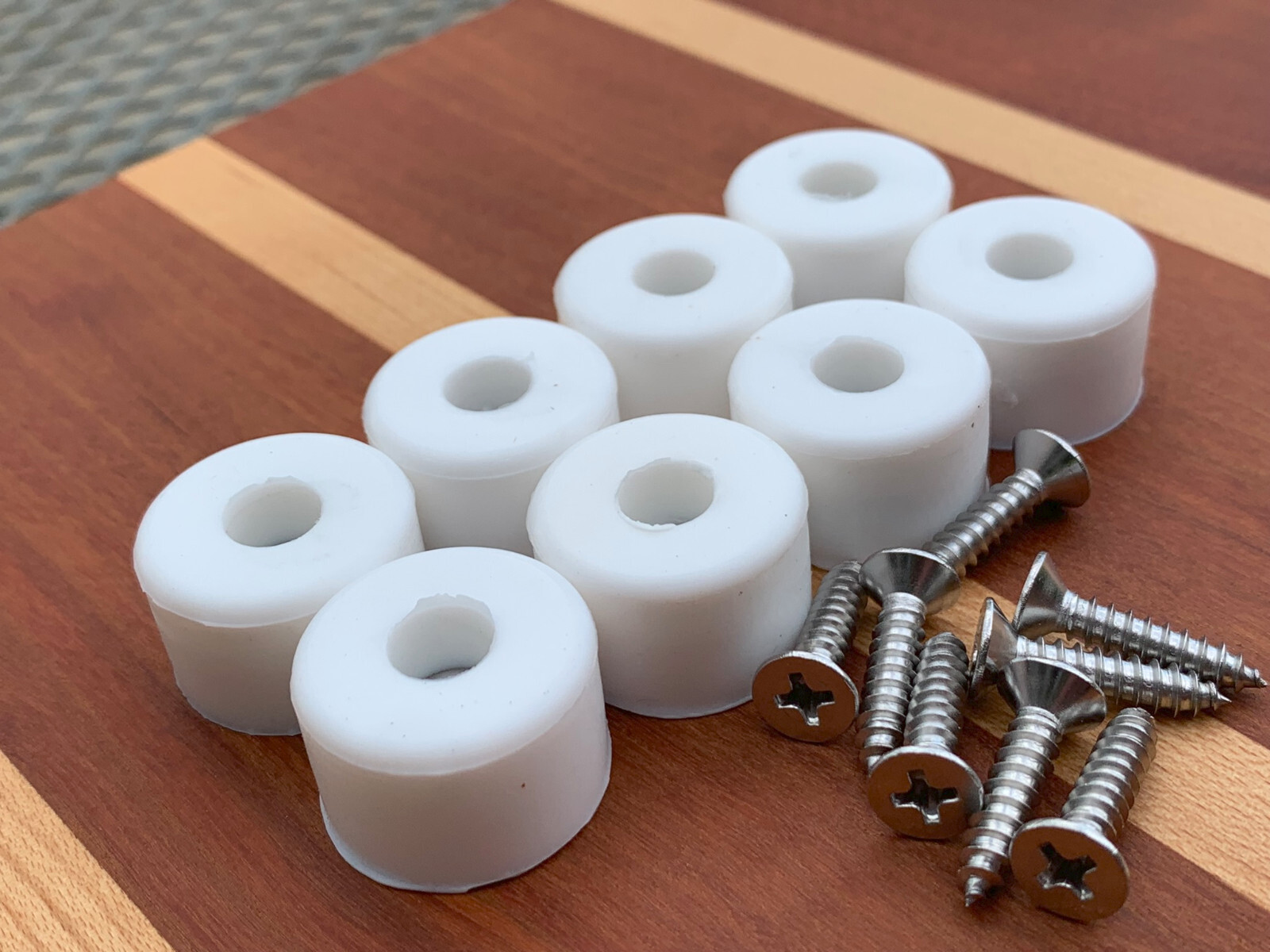 7/8" DIA Silicone Rubber Bumpers Black White Clear Brown Orange Red Blue Green