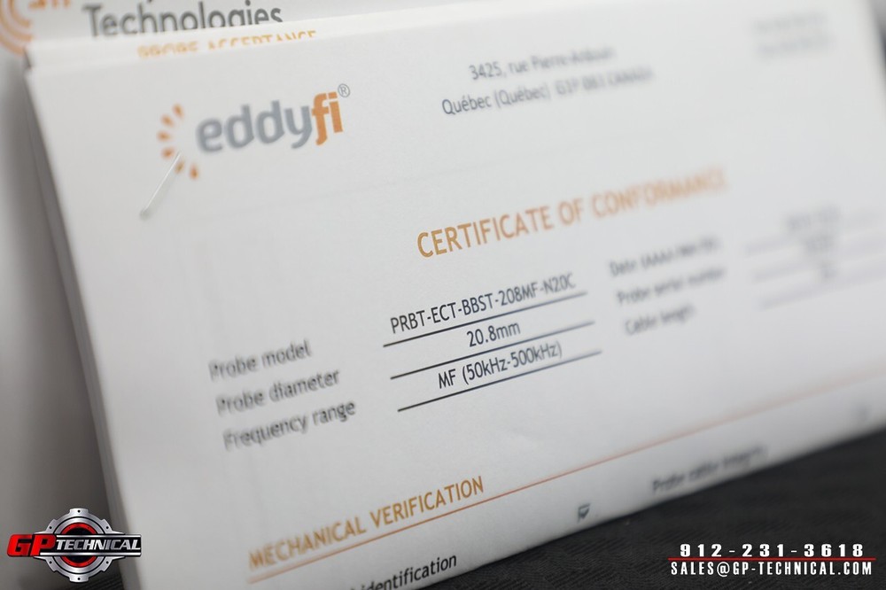 EddyFi Technologies 20.8mm/20m ECT Standard Bobbin Probe - Olympus Zetec Evident