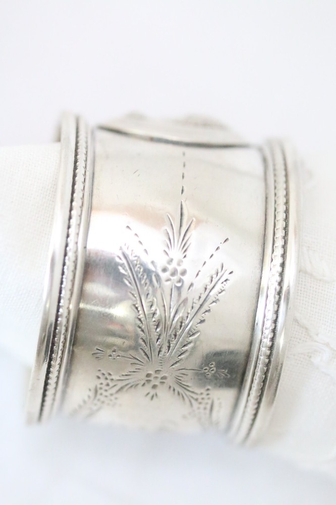 Sterling Silver Medallion Napkin Holder