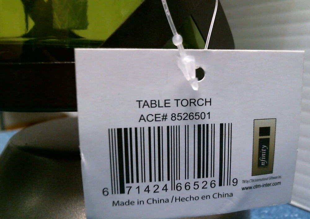 Inifinity Table Torch, Green (8526501) FS