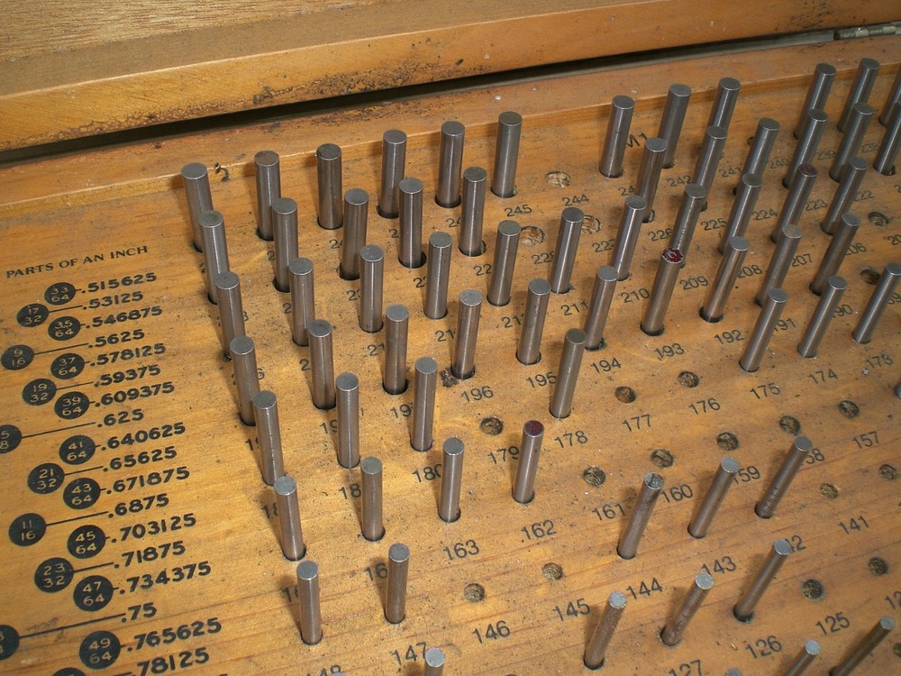 Meyer M-1 Plus Pin gage set .061 - .251 incomplete