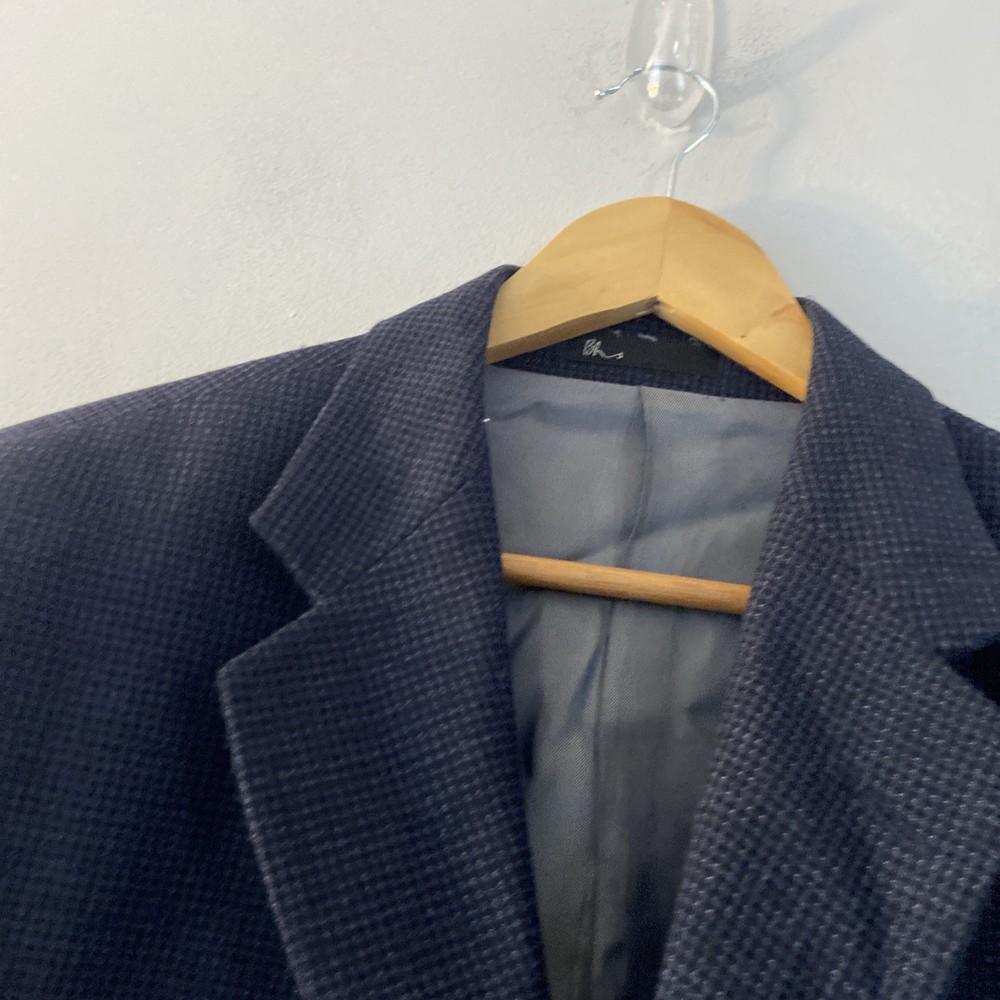 BHS Blazer Suit Jacket 44” Chest Blue 95% Wool