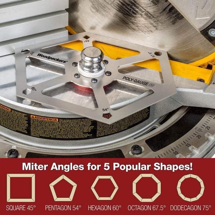 WOODPECKER’S POLY-GAUGE SS Setup Tool for Miter And Table Saws *ONETIME TOOL*