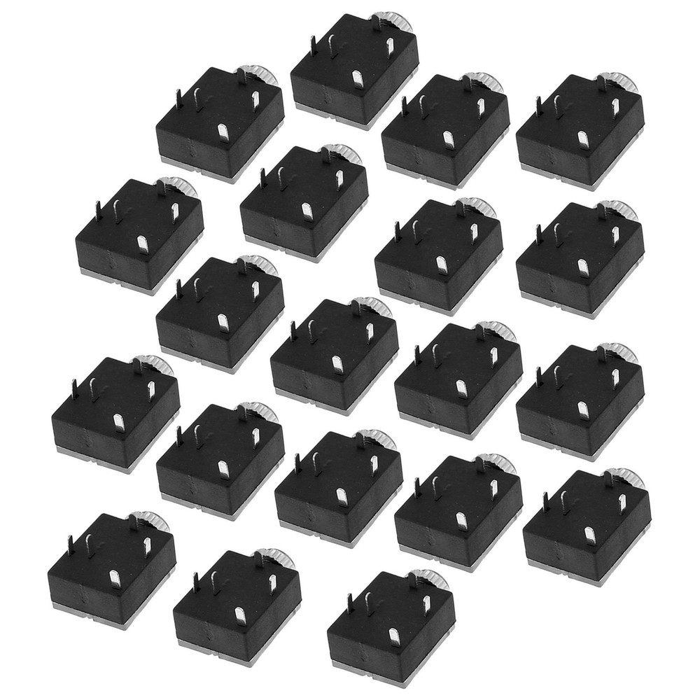 20 Pcs 5 Pin 3.5mm Audio Mono Jack Socket PCB Panel Mount for Headphone C