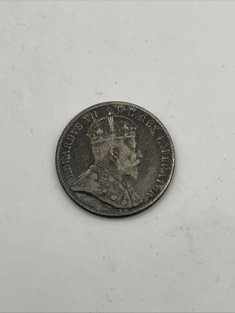 1904 Canada 5 Cents Silver Coin
