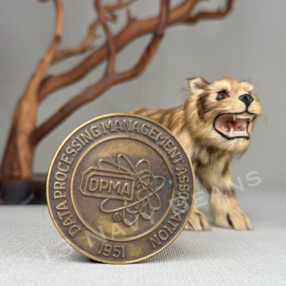 Data Processing Management Association Vintage DPMA Metal Logo 1951