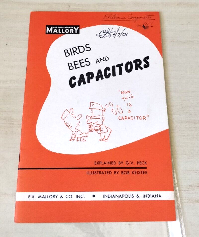 1955 ~Mallory ~ Capacitators Information Guide - illustrated Booklet