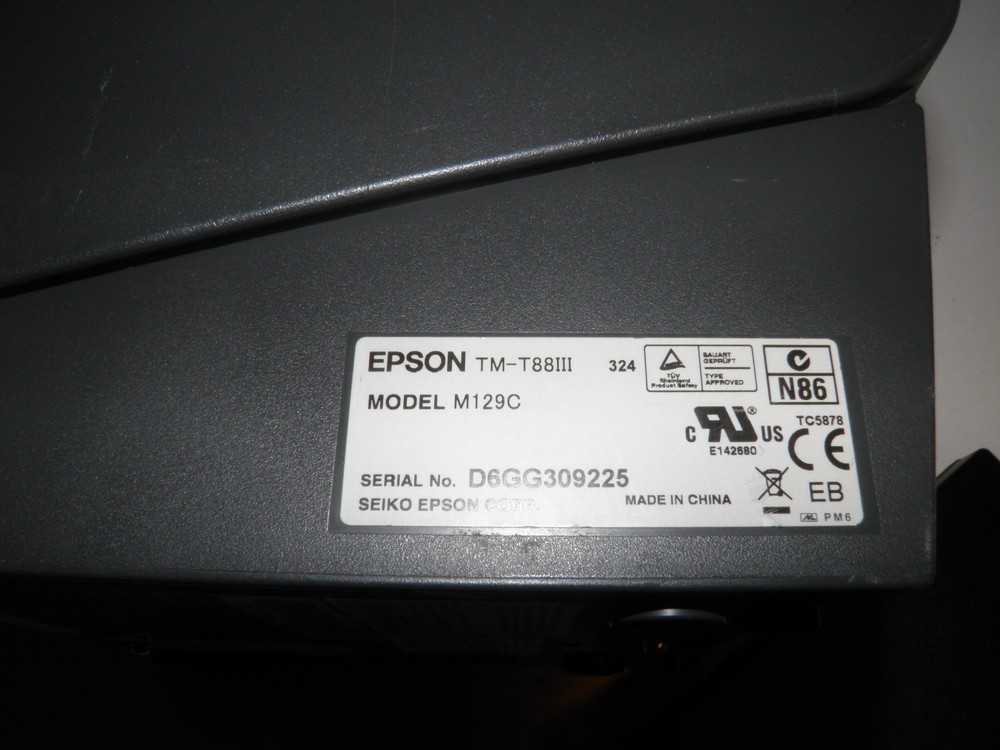 Epson M129C TM-T88III Thermal POS Receipt Printer Serial Printer Only